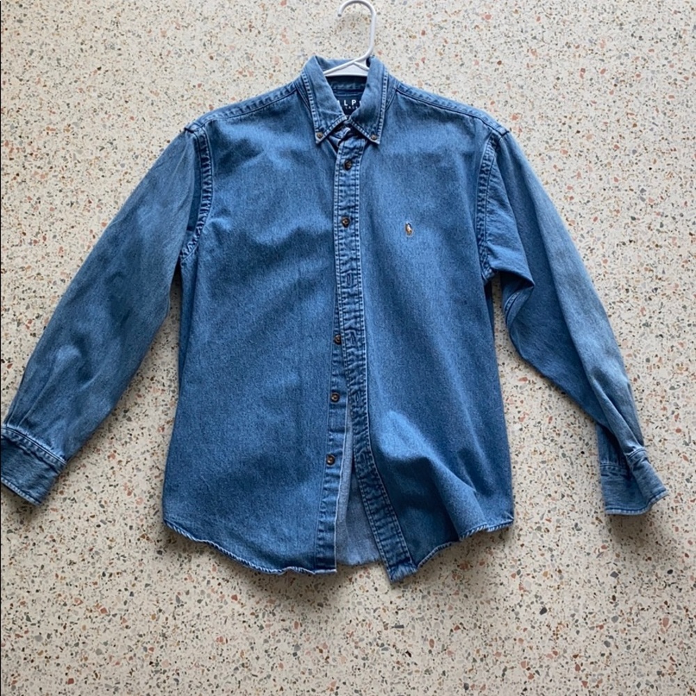 Womens Ralph Ralph Lauren Jean Button Down